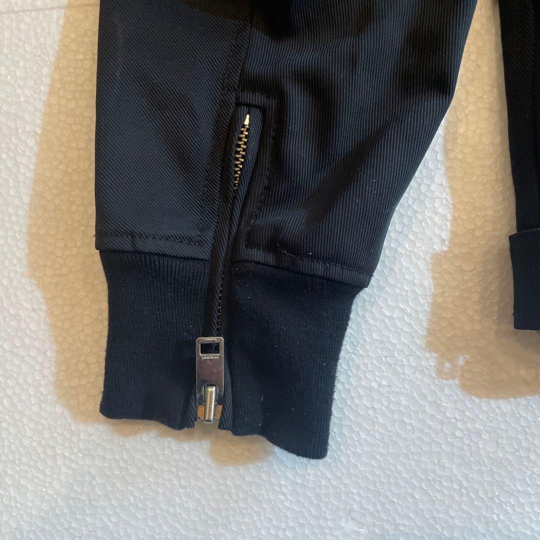 【美品】DIESEL ノーカラーブラックジャケット