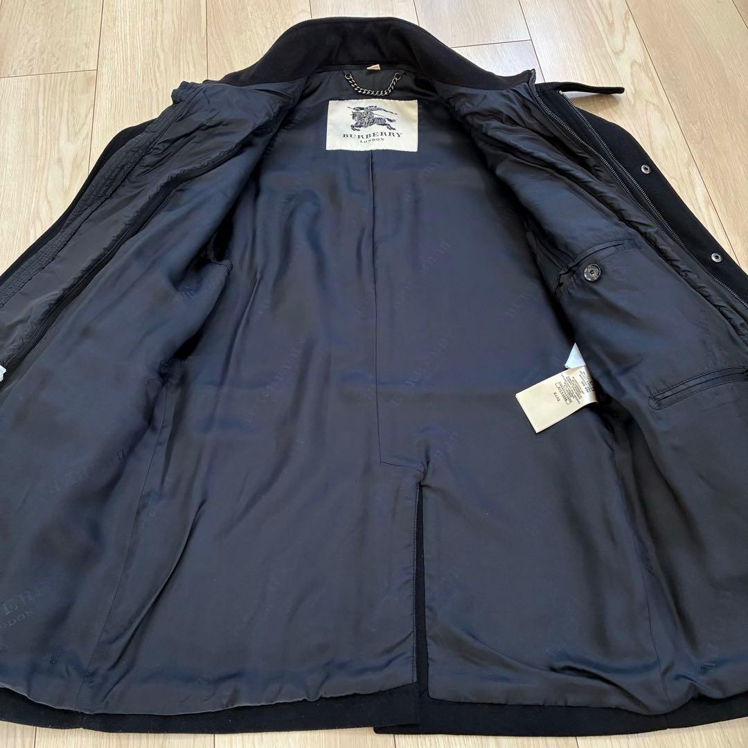 極美品✨希少 52 現行 バーバリーロンドン ウール コート 高級 2way