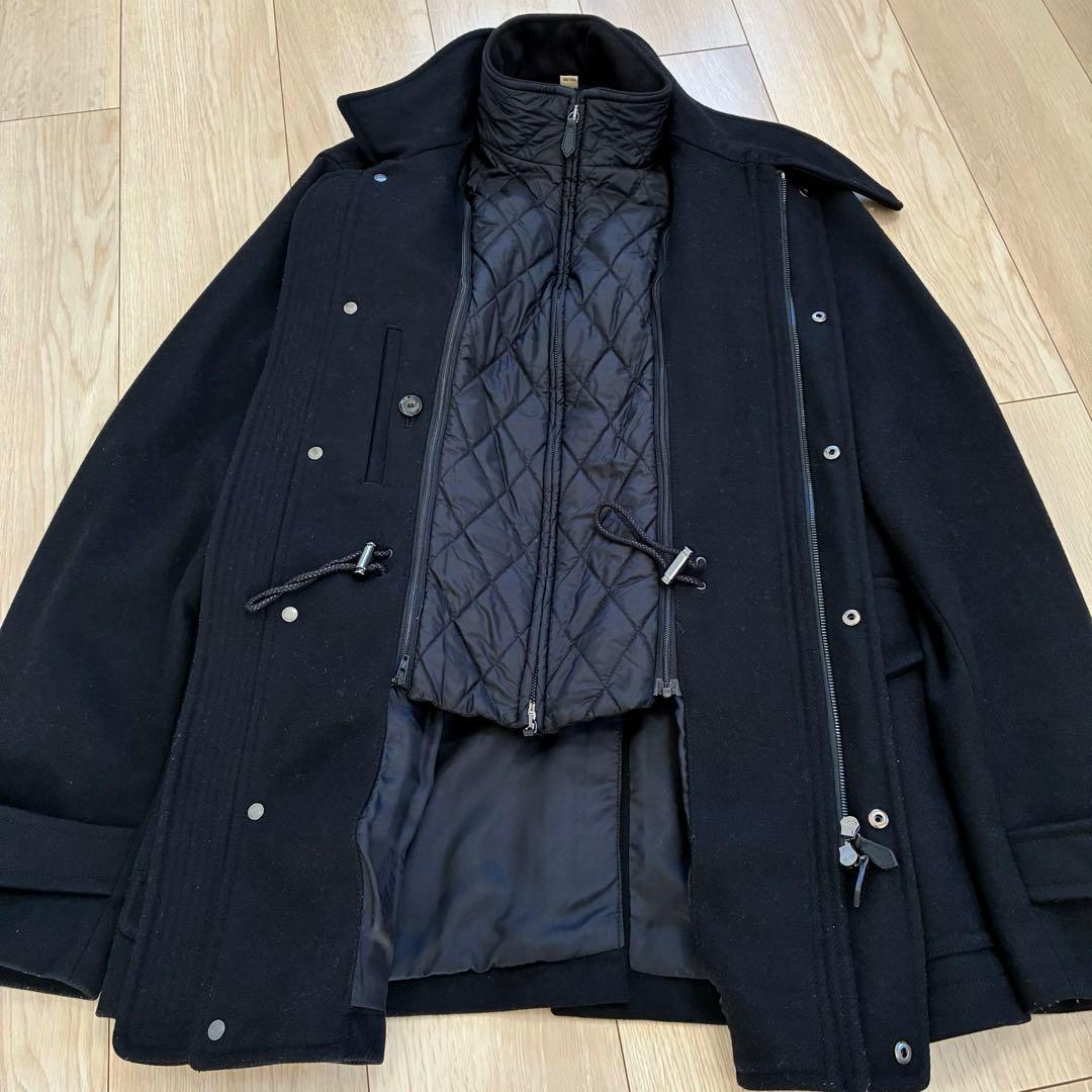 極美品✨希少 52 現行 バーバリーロンドン ウール コート 高級 2way