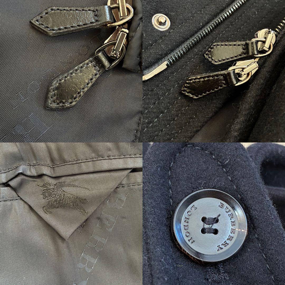 極美品✨希少 52 現行 バーバリーロンドン ウール コート 高級 2way