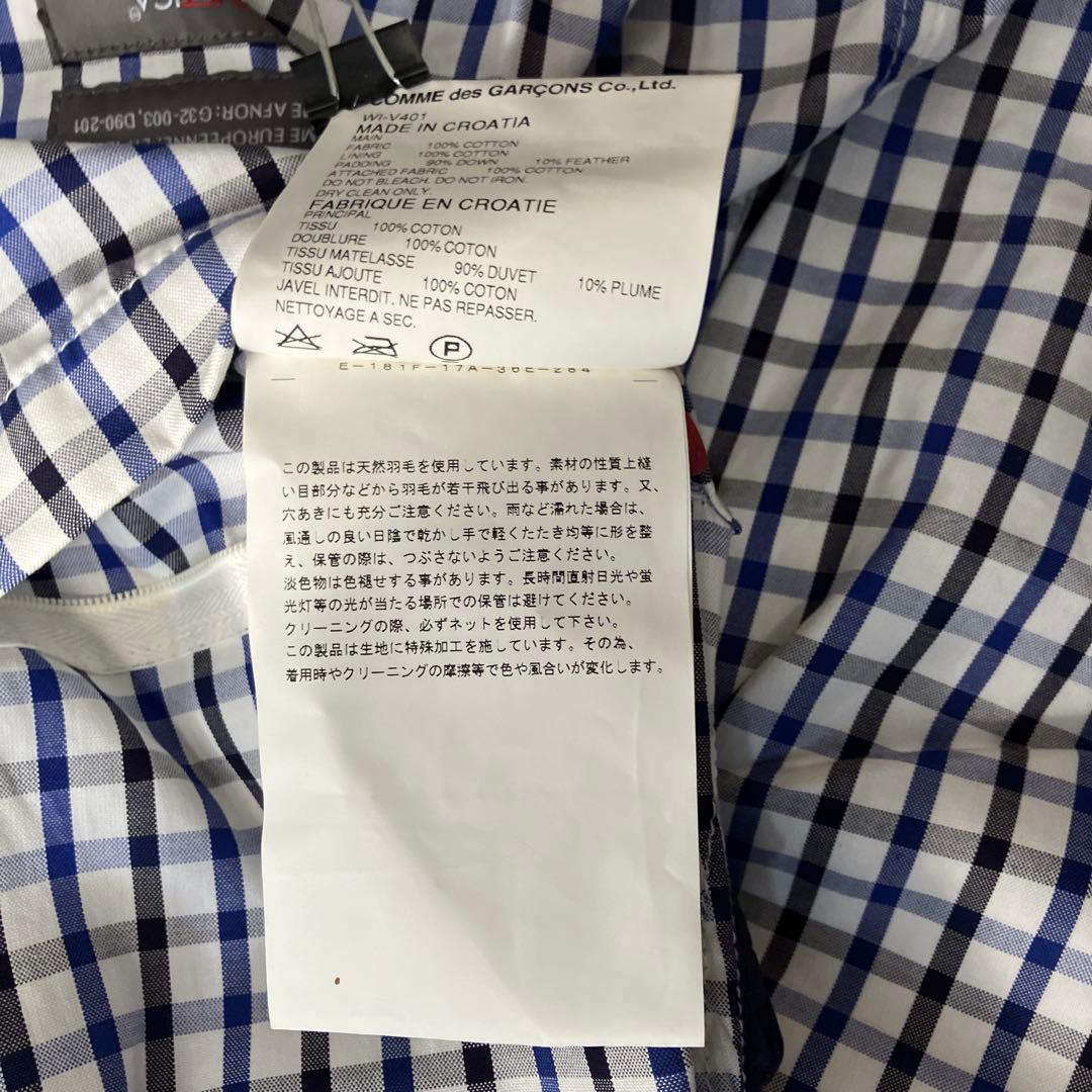 コムデギャルソン ジュンヤワタナベ デュベティカ フード付きフェザーダウンベスト