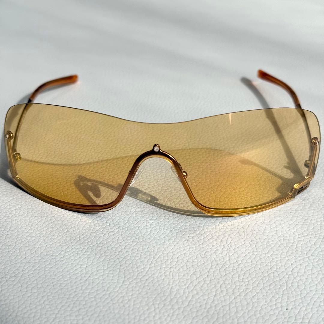 GUCCI シールド サングラス 一眼レンズ Y2K 廃盤 高見沢俊彦 着用