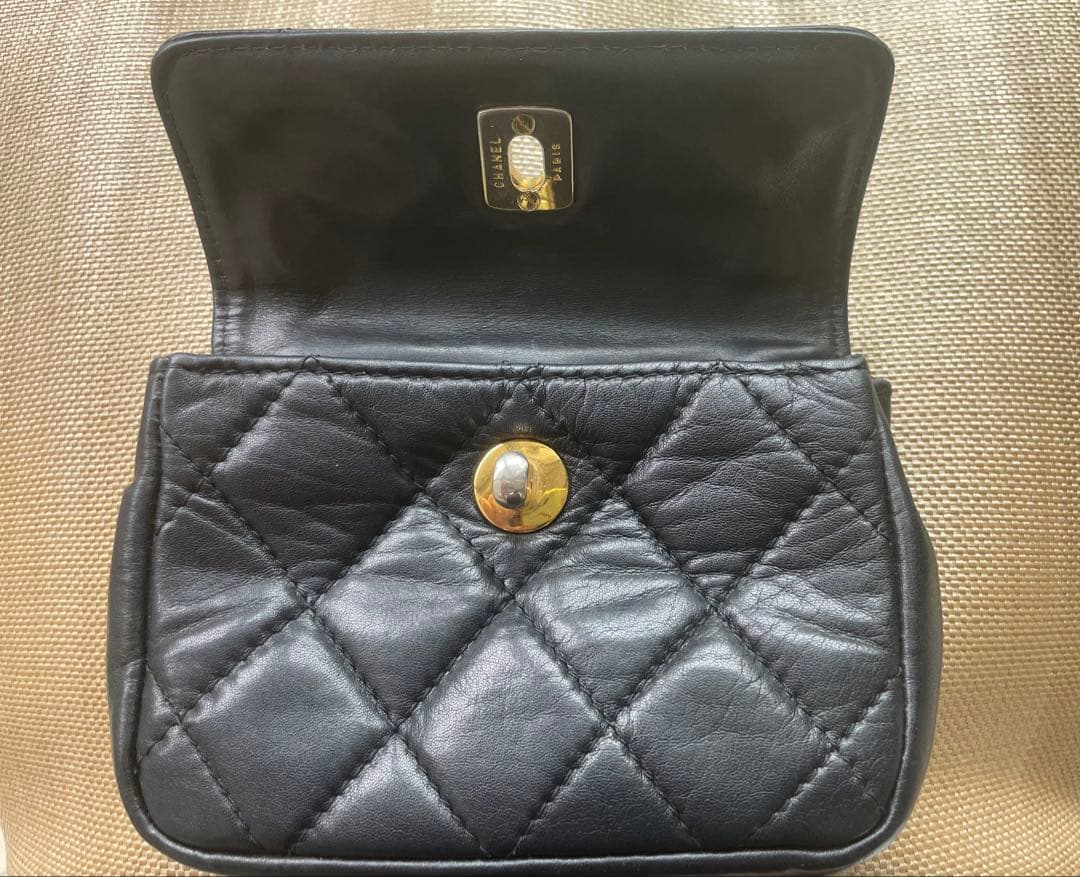 ひ*ん様 ビンテージ⭐︎ベルトポーチ⭐︎ブラック黒・小物携帯等カードケース