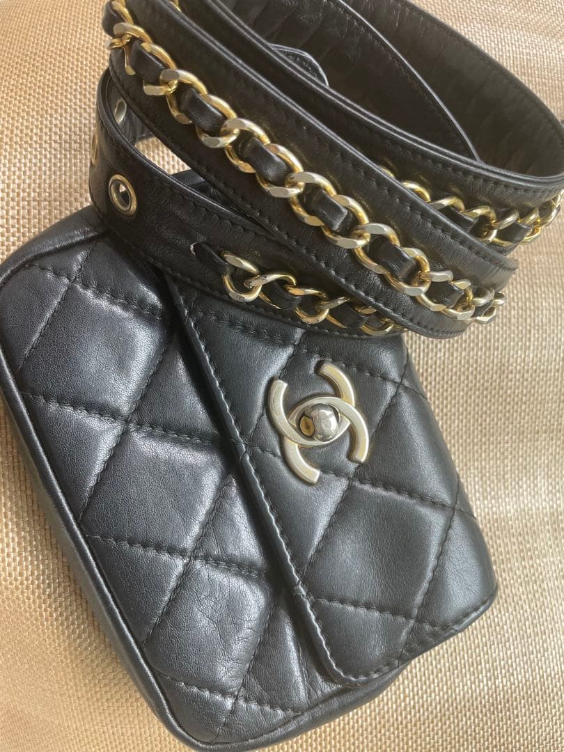 ひ*ん様 ビンテージ⭐︎ベルトポーチ⭐︎ブラック黒・小物携帯等カードケース