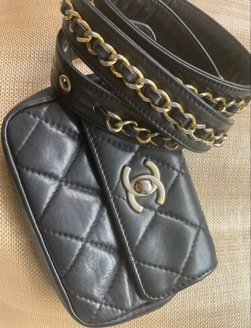 ひ*ん様 ビンテージ⭐︎ベルトポーチ⭐︎ブラック黒・小物携帯等カードケース