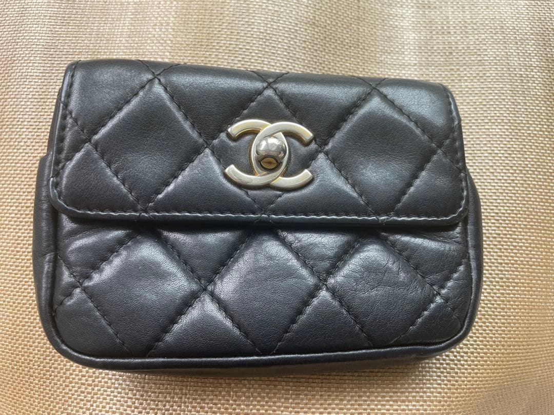 ひ*ん様 ビンテージ⭐︎ベルトポーチ⭐︎ブラック黒・小物携帯等カードケース