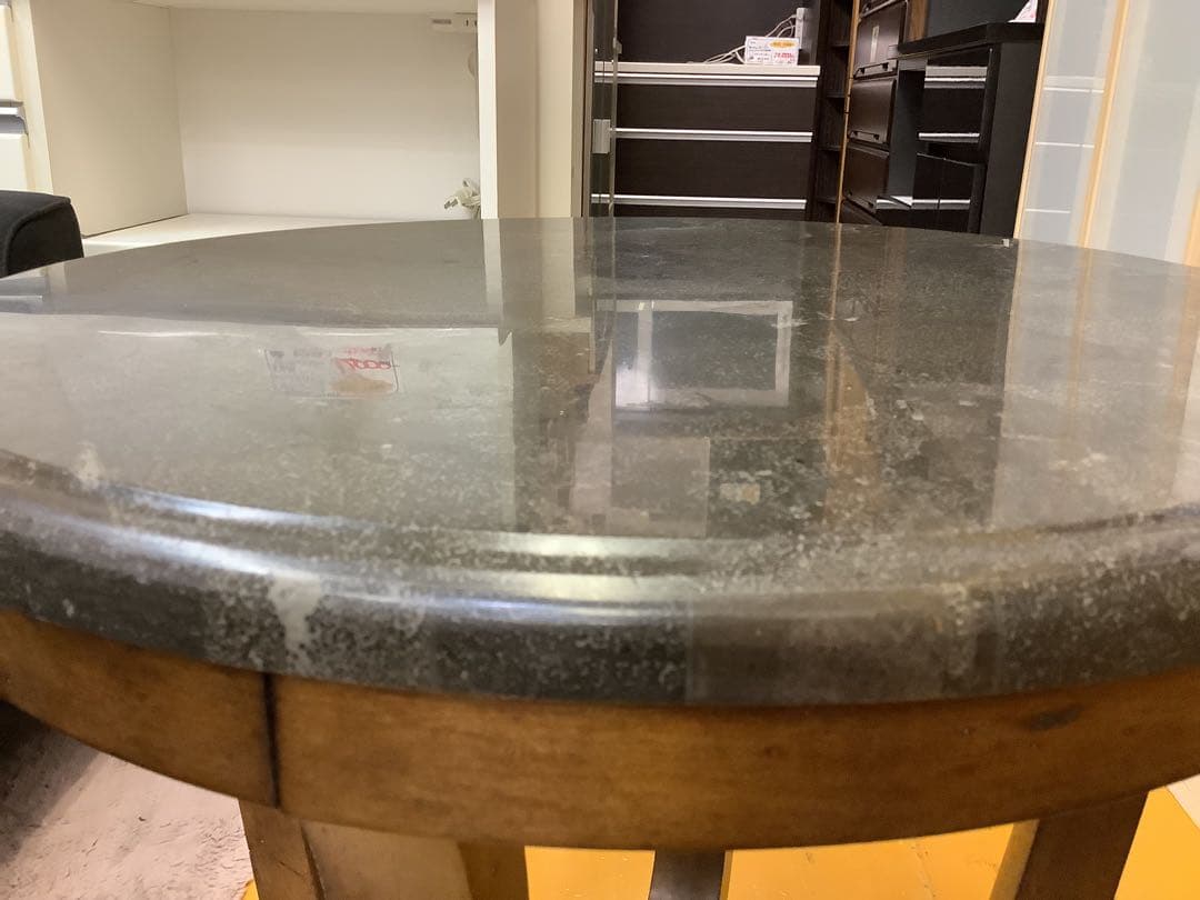 【大理石調】ラウンドエンドテーブル