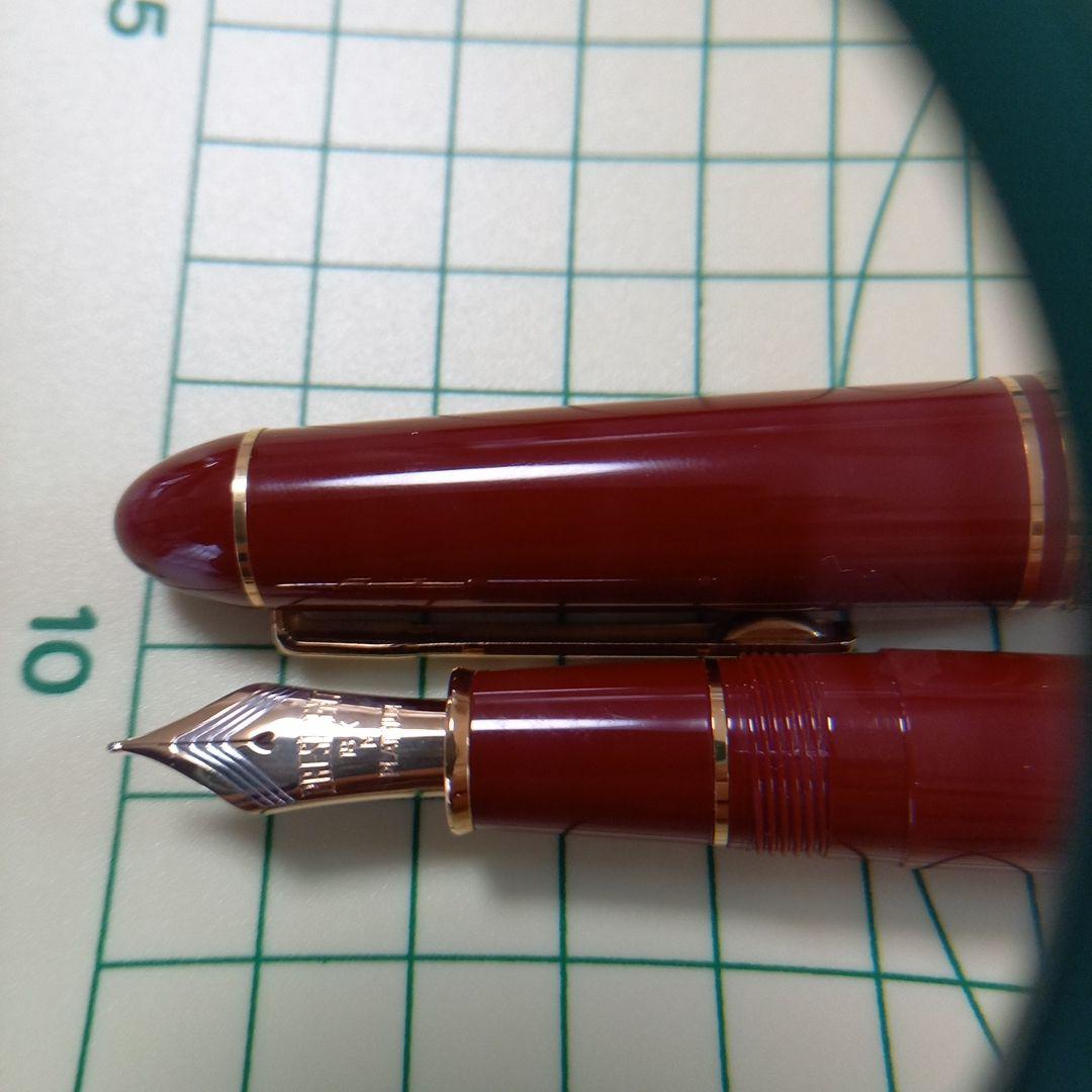 Platinum万年筆president ptb-20000ワインレッド M字