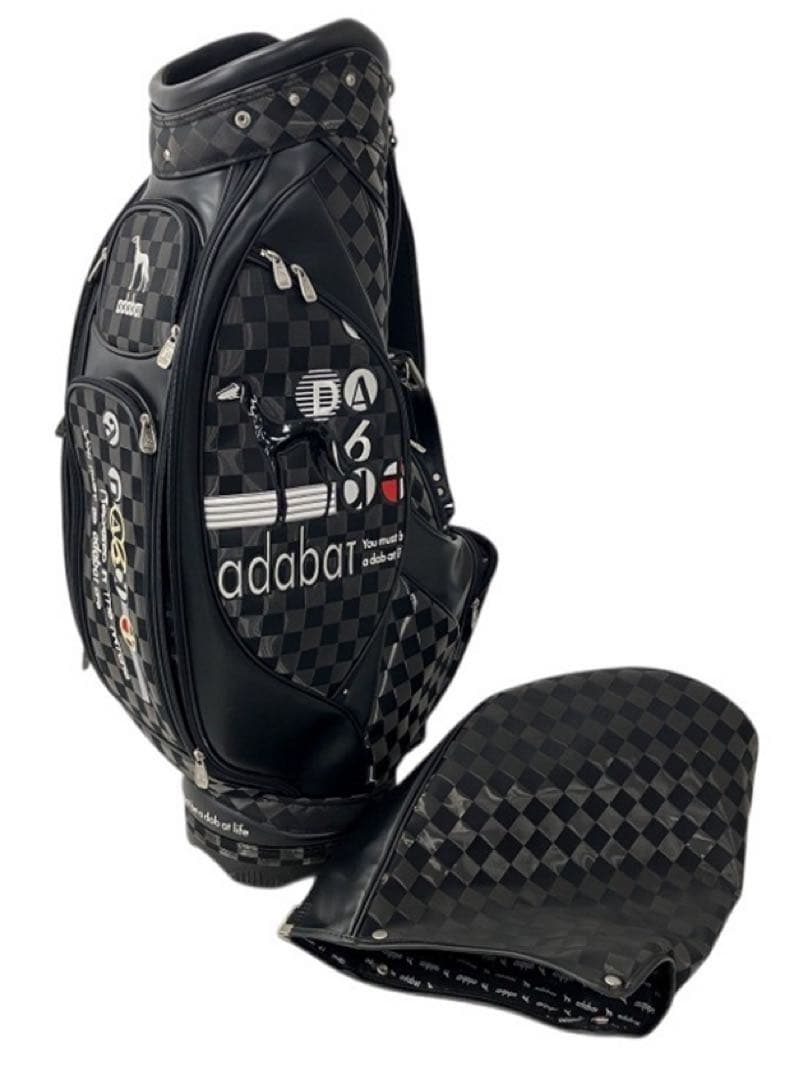 激レア！超美品adabat チェック柄 キャディバッグ 5分割 9型 アダバット