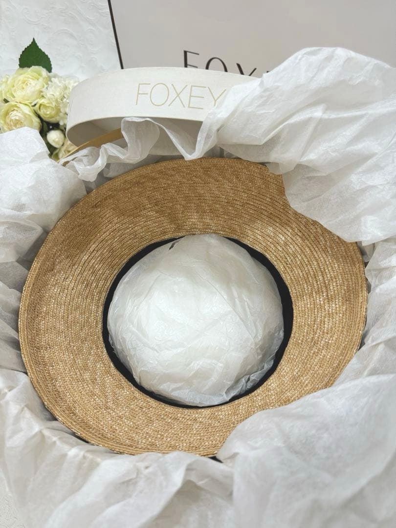 FOXEY ストローハット　麦わら帽子