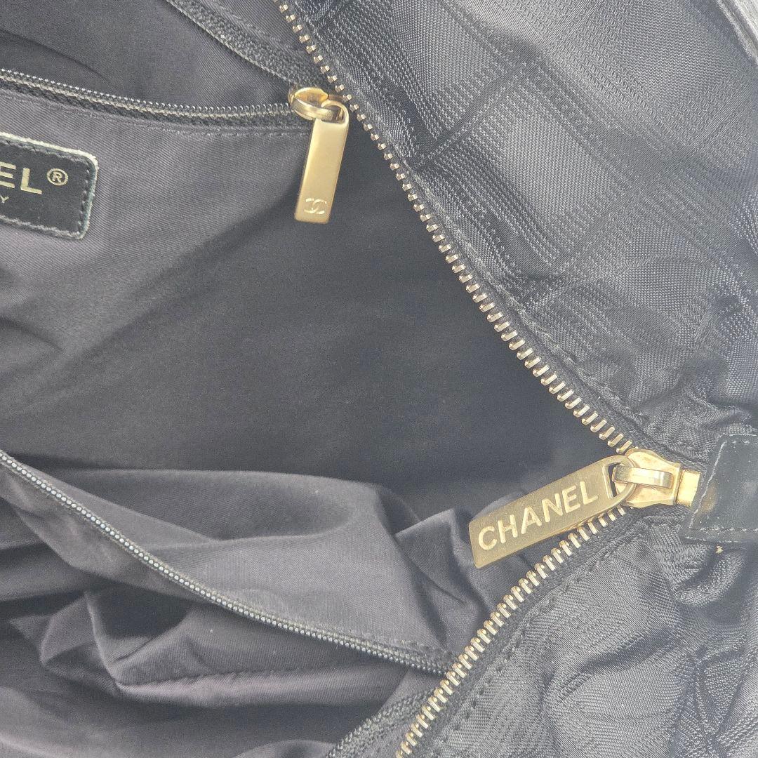 【良品】シャネル　ニュートラベルライン　GM トートバッグ　ナイロン　黒