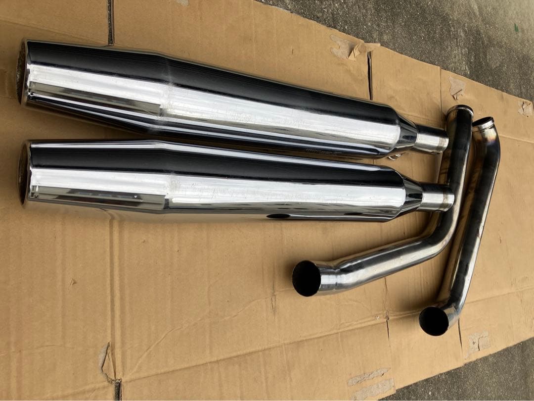 ハーレー FLSTC1450純正マフラー 刻印65885-00 65682-00