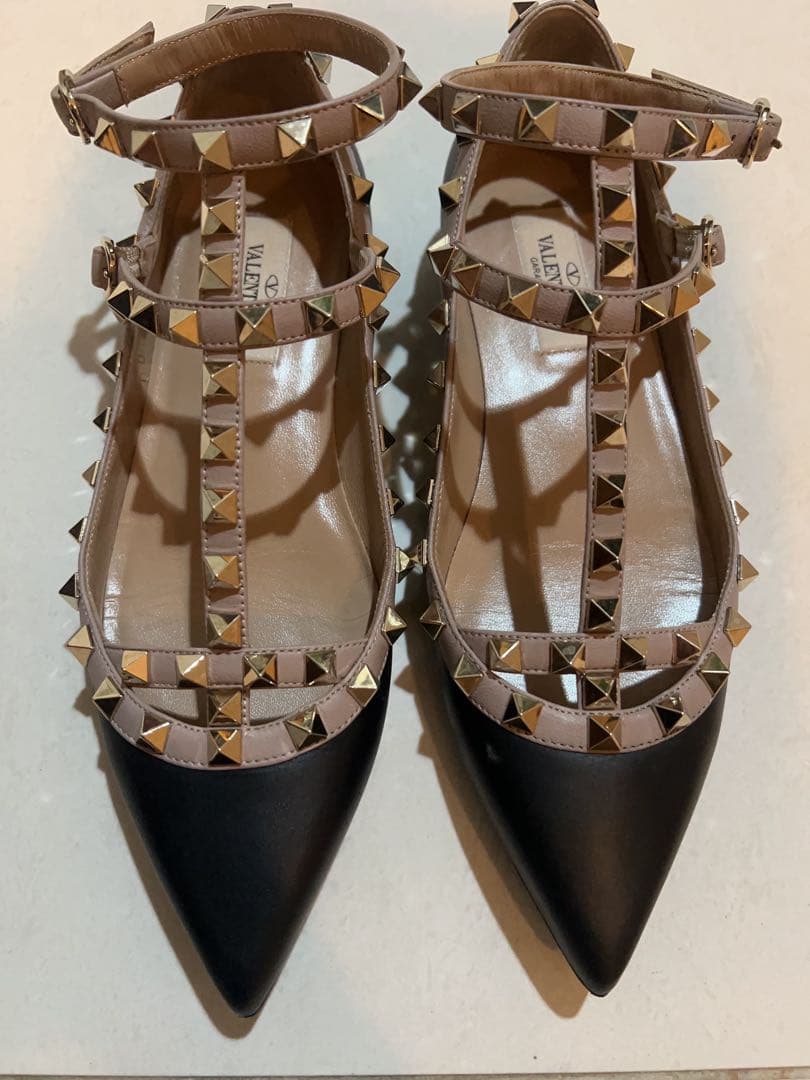 ヴァレンティノ ロックスタッズフラットシューズ　35.5