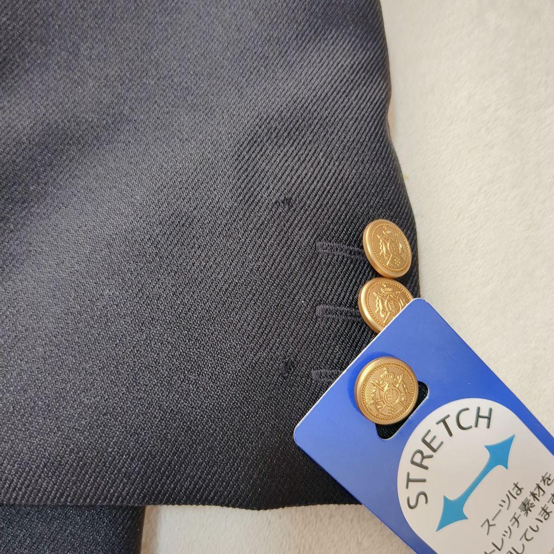 新品タグ付★ショパン　スーツ5点セット　卒服　160　ブラック×グレーチェック