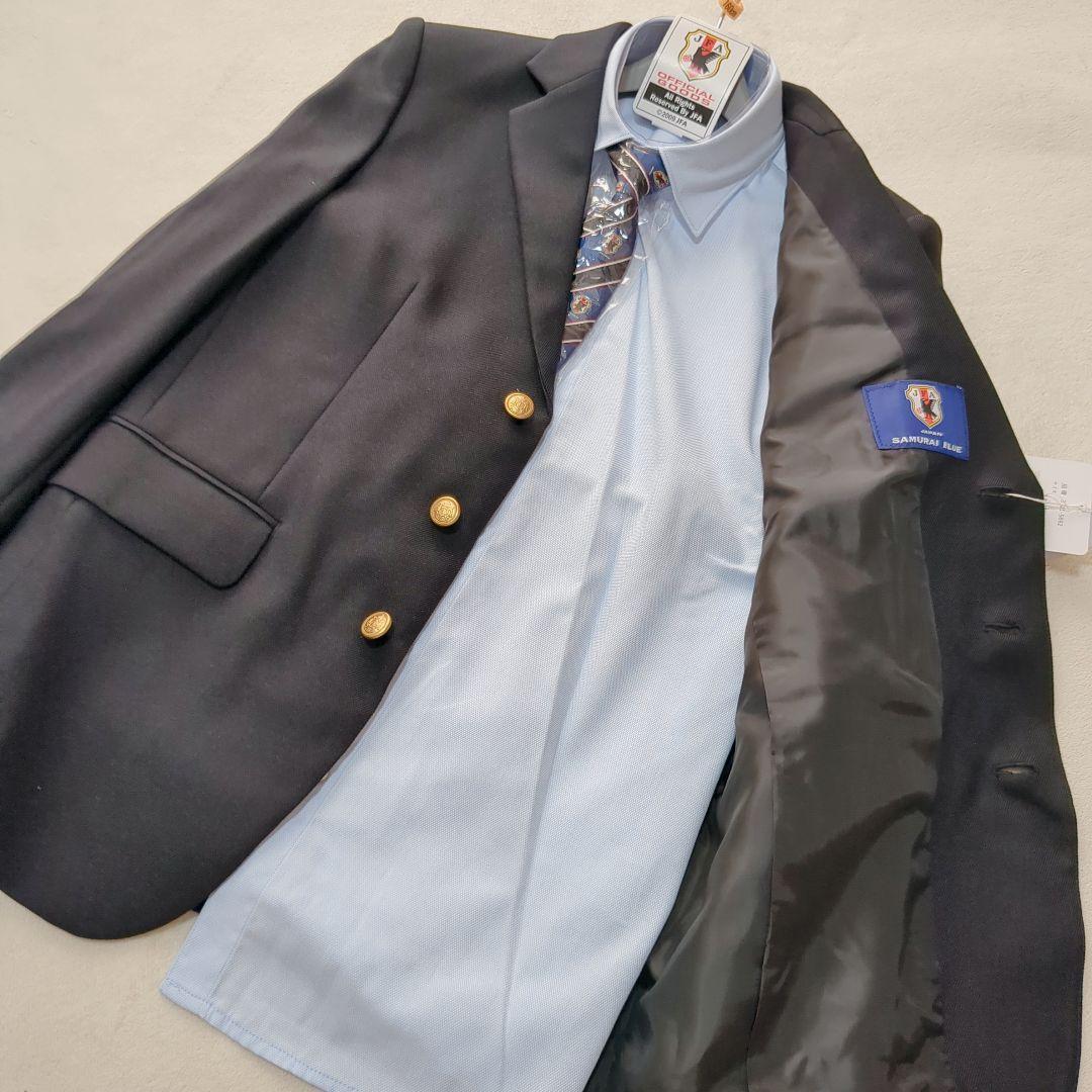 新品タグ付★ショパン　スーツ5点セット　卒服　160　ブラック×グレーチェック