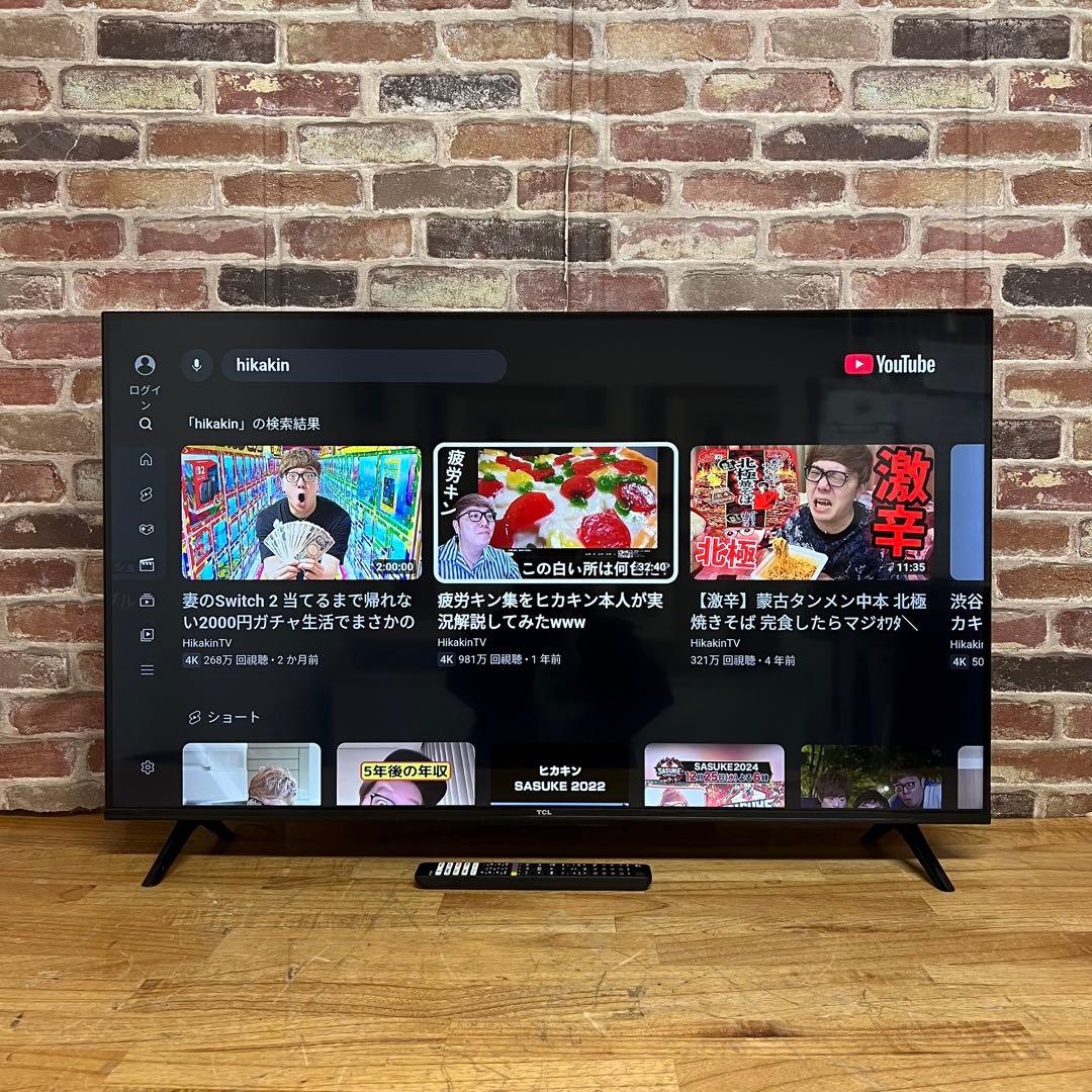 TCL 43V型 4K液晶テレビ Google TV 43P635 2022年製