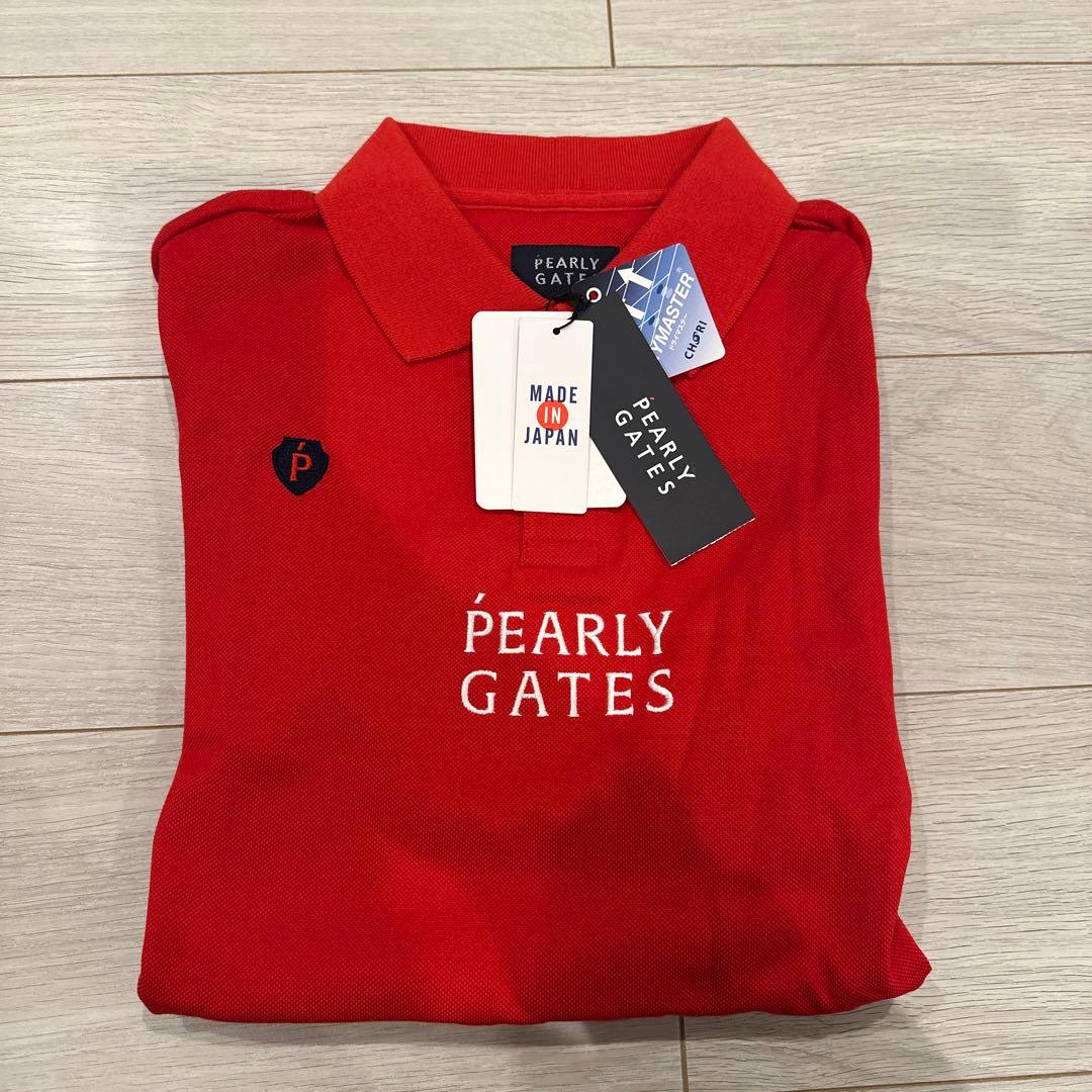 【新品】PEARLY GATES 赤ポロシャツ PG1989 サイズ4