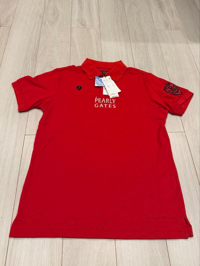 【新品】PEARLY GATES 赤ポロシャツ PG1989 サイズ4