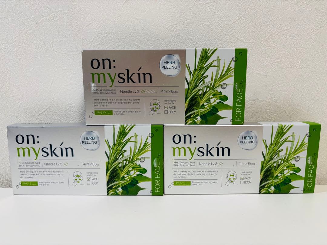 on: myskin ハーブピーリングソリューション 3箱セット