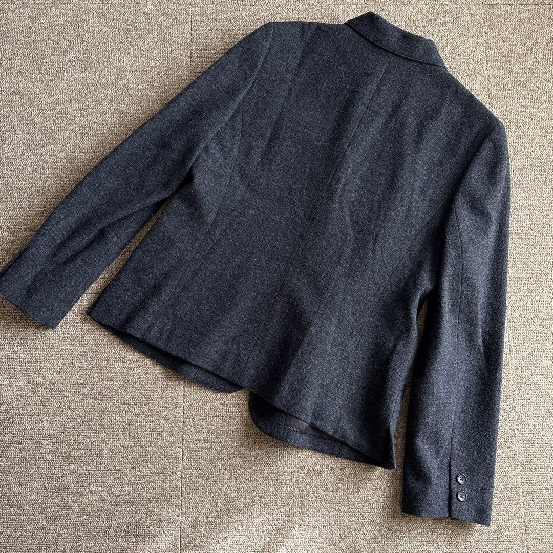 マドモアゼルノンノン ジャケット40 日本製 グレー テーラード 定価6万