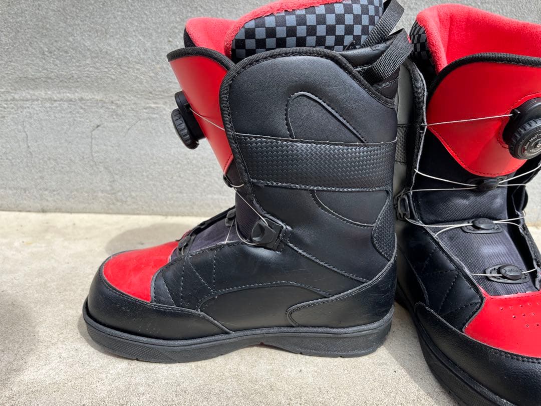 AIRWALK 赤黒 スノーボードブーツ25cm BOA
