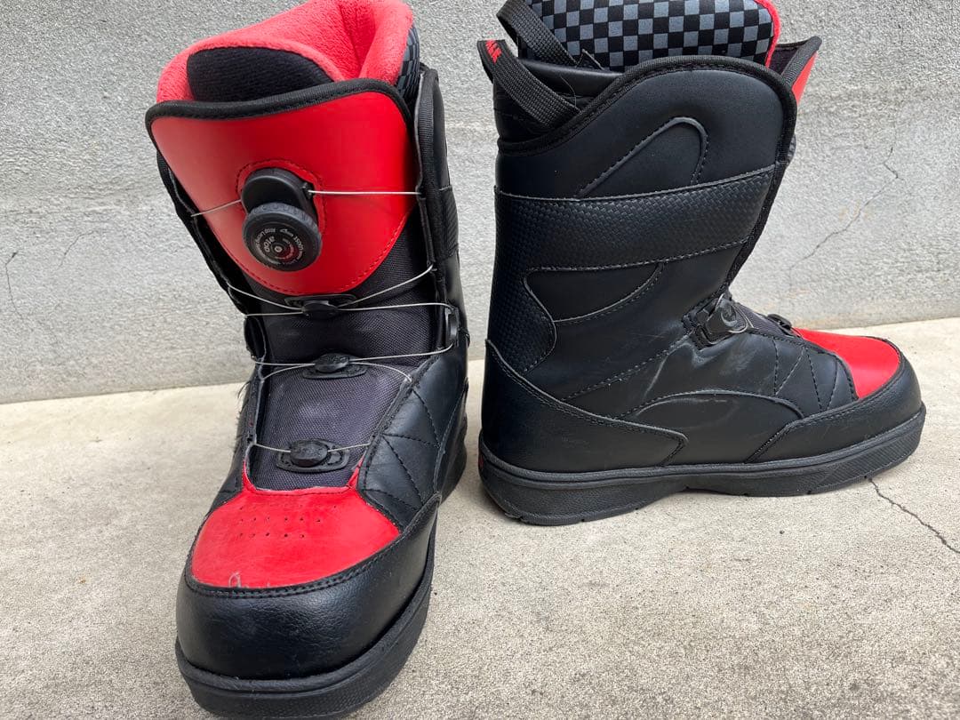 AIRWALK 赤黒 スノーボードブーツ25cm BOA