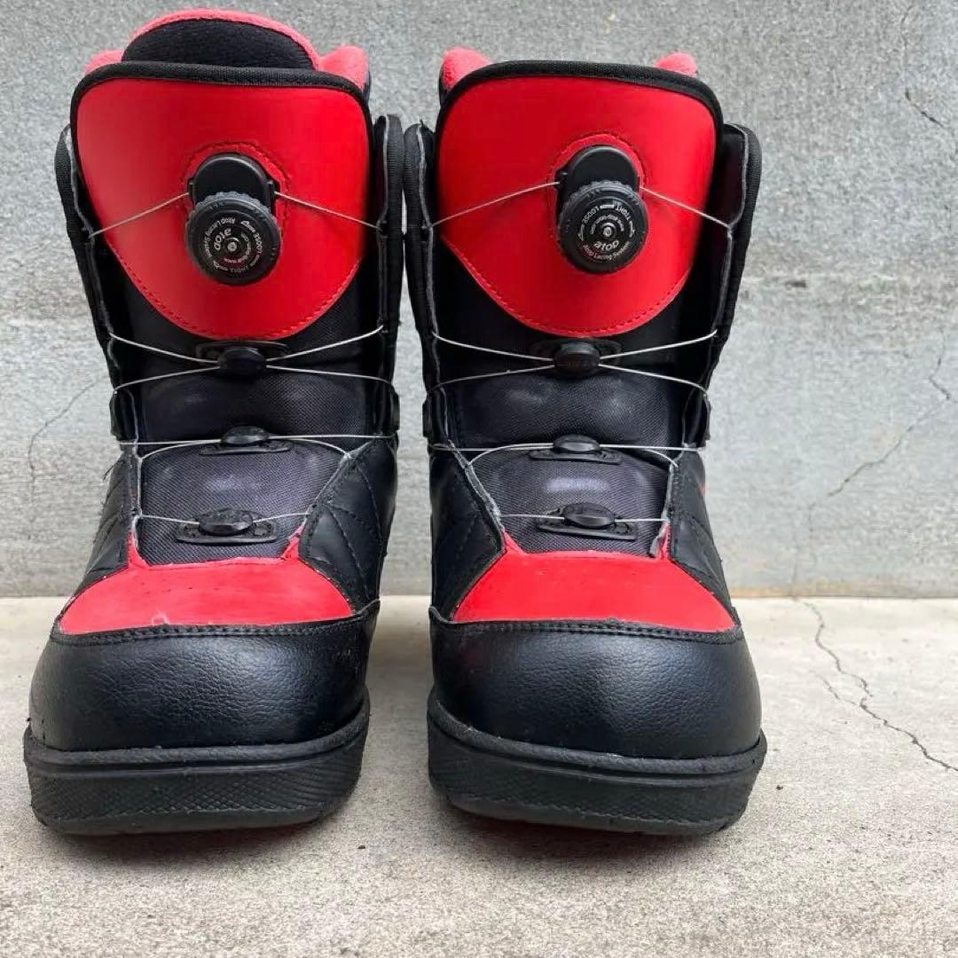 AIRWALK 赤黒 スノーボードブーツ25cm BOA