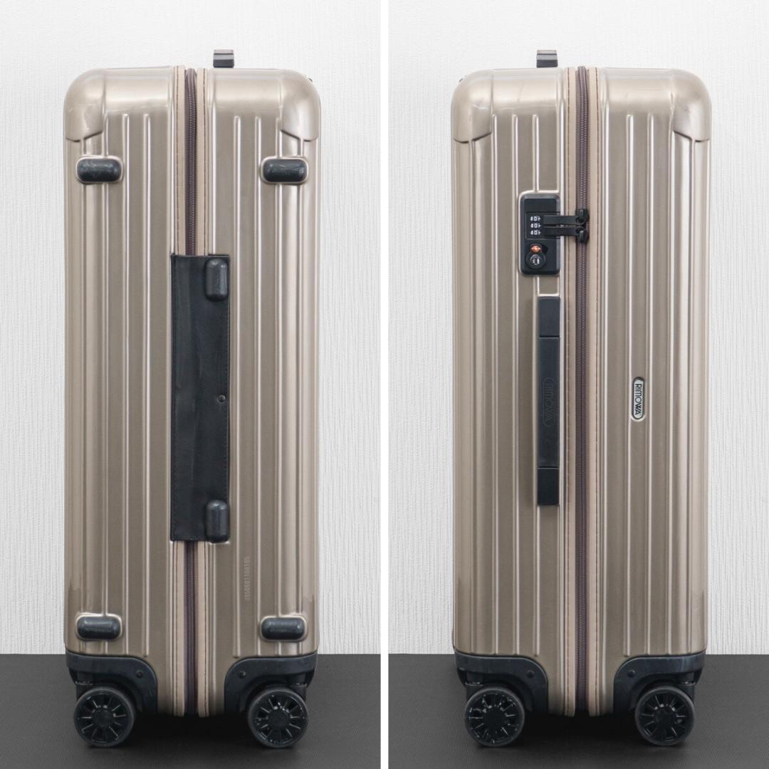 美品 日本限定 リモワ サルサ 82L 4輪 TSAロック サンドゴールド