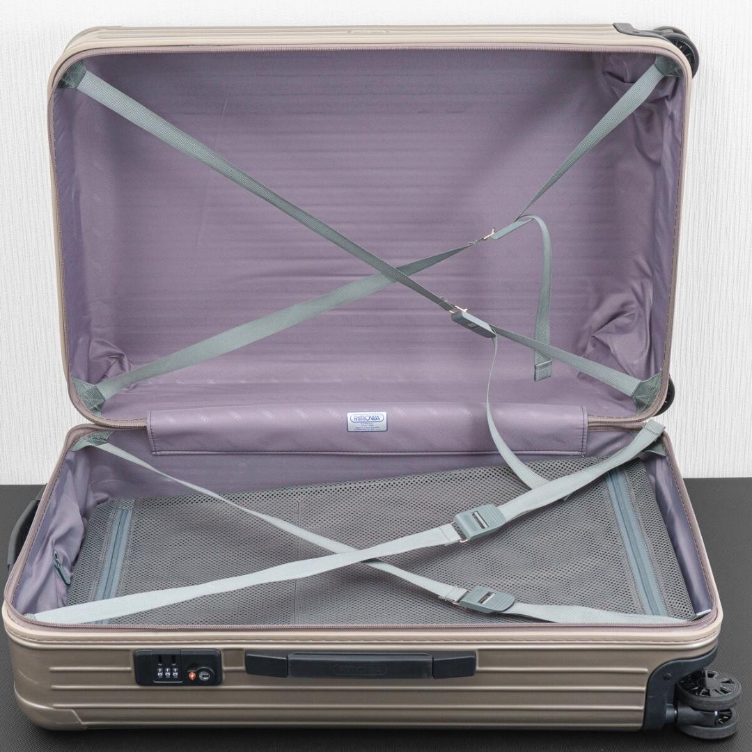 美品 日本限定 リモワ サルサ 82L 4輪 TSAロック サンドゴールド