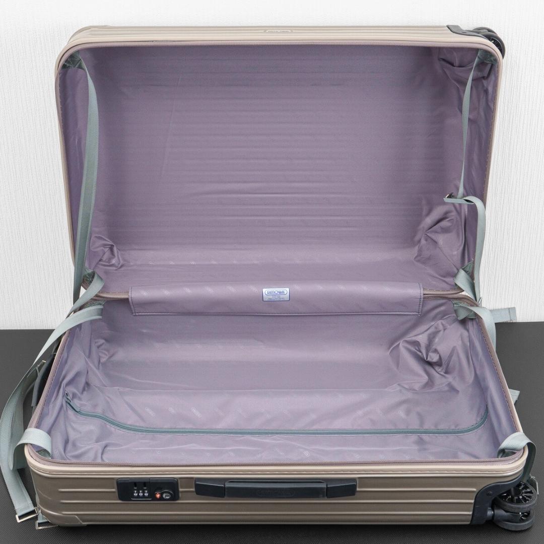 美品 日本限定 リモワ サルサ 82L 4輪 TSAロック サンドゴールド