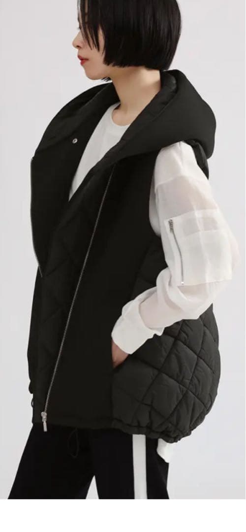 キルティング ベスト ブラック ヤマダヤ値下げ