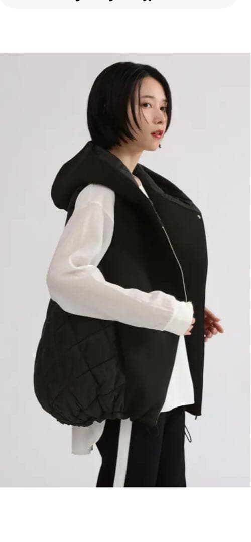 キルティング ベスト ブラック ヤマダヤ値下げ