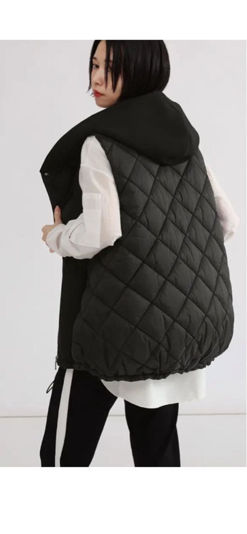 キルティング ベスト ブラック ヤマダヤ値下げ