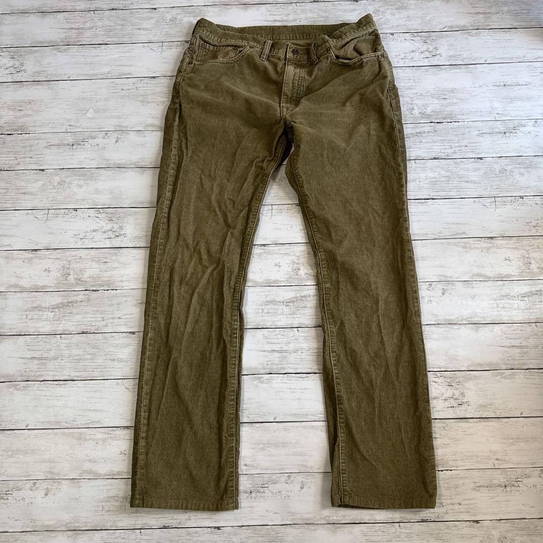 ろ*ー様 ラルフローレンRRL コーデュロイパンツ オリーブ IDEALジップメ