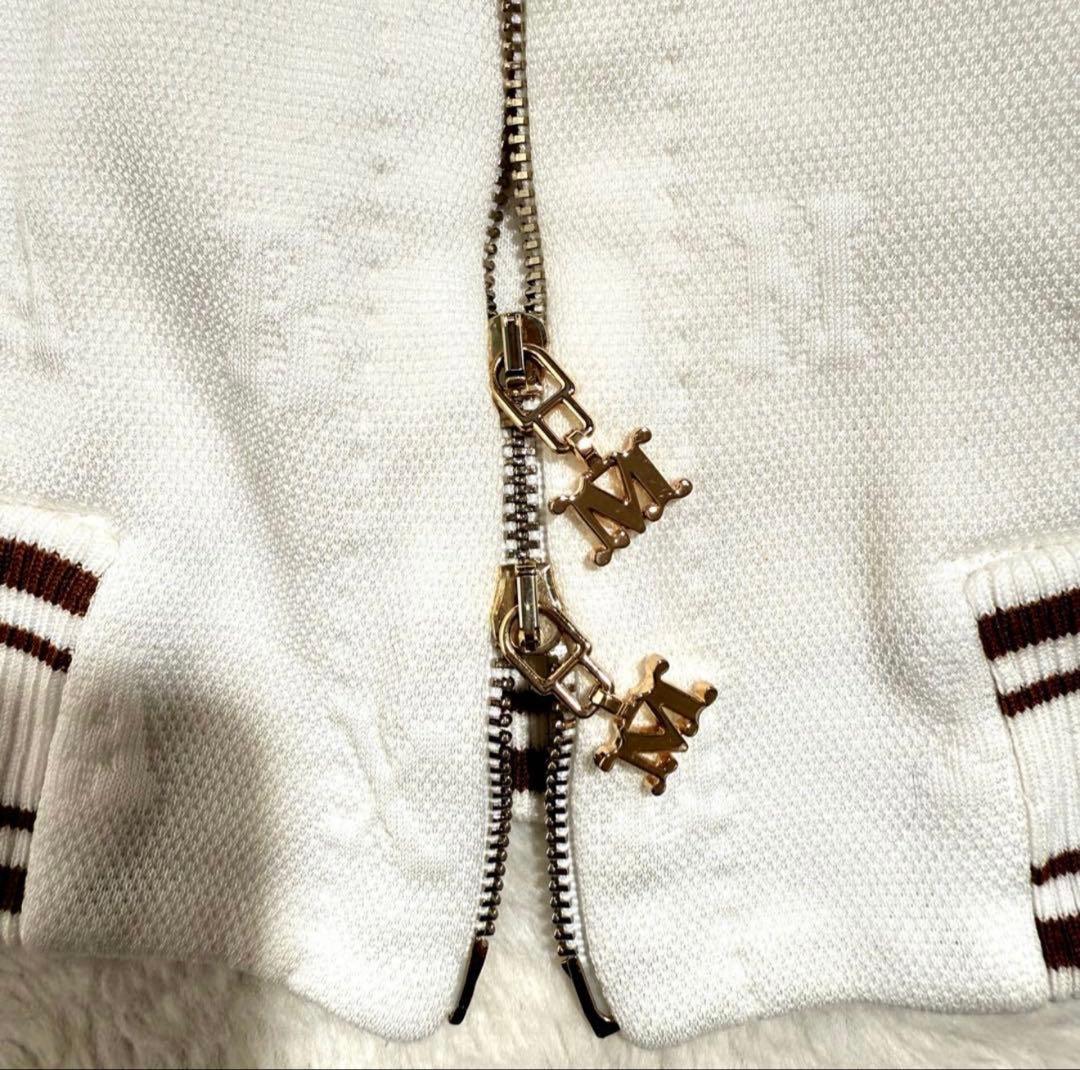 美品　マックスマーラ　ロゴ ボンバージャケット ブルゾン　白タグ 2022年