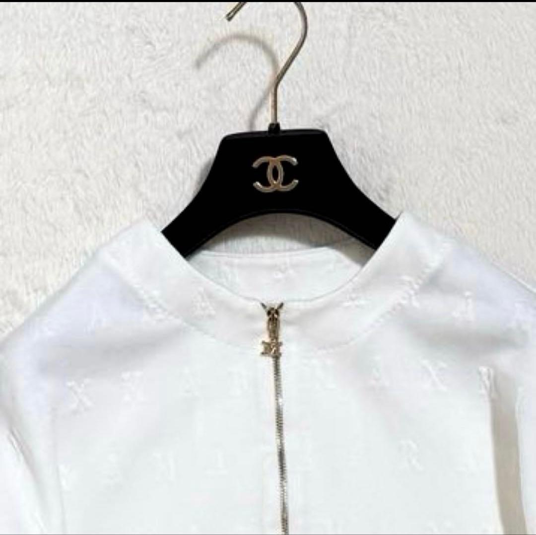 美品　マックスマーラ　ロゴ ボンバージャケット ブルゾン　白タグ 2022年