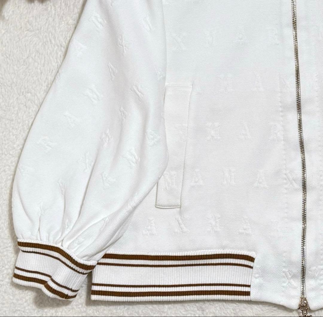 美品　マックスマーラ　ロゴ ボンバージャケット ブルゾン　白タグ 2022年