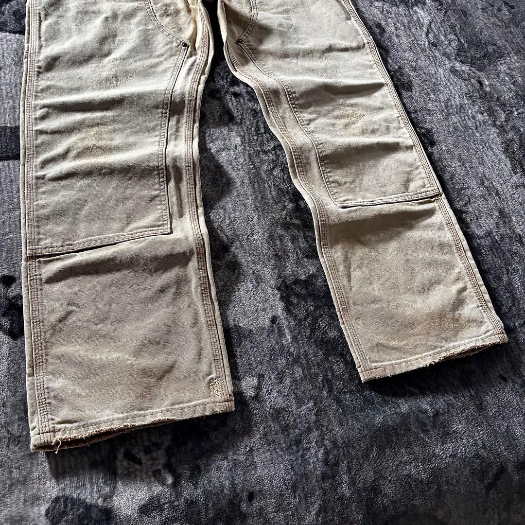 コメ欄セール！ 厚手 ダック地 一点物 ダブルニー 38×32 ビックシルエット