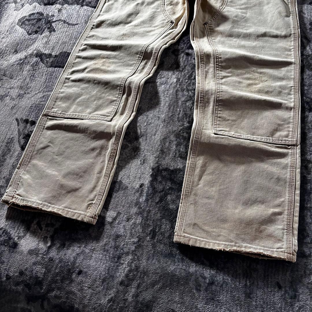 コメ欄セール！ 厚手 ダック地 一点物 ダブルニー 38×32 ビックシルエット