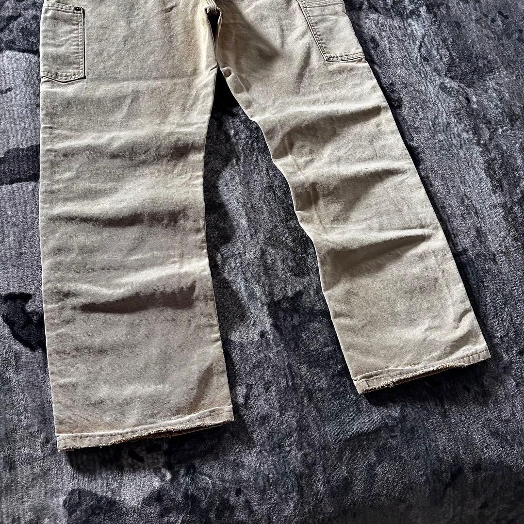 コメ欄セール！ 厚手 ダック地 一点物 ダブルニー 38×32 ビックシルエット