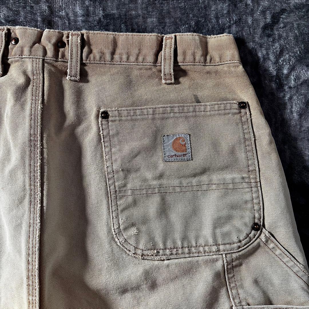 コメ欄セール！ 厚手 ダック地 一点物 ダブルニー 38×32 ビックシルエット