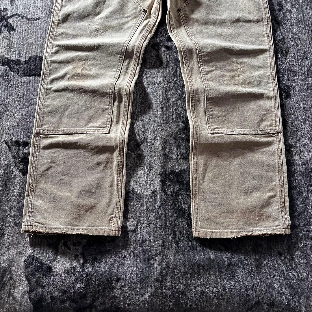 コメ欄セール！ 厚手 ダック地 一点物 ダブルニー 38×32 ビックシルエット