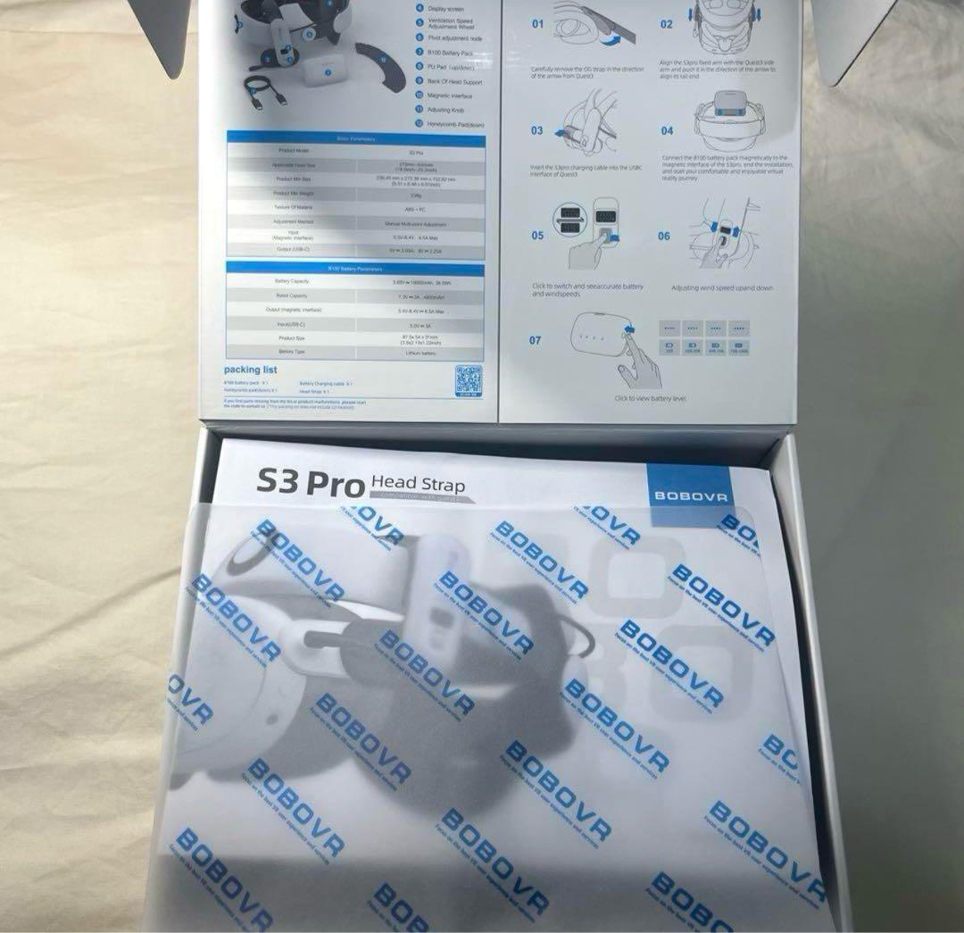 美品 BOBOVR S3 Pro ヘッドストラップ