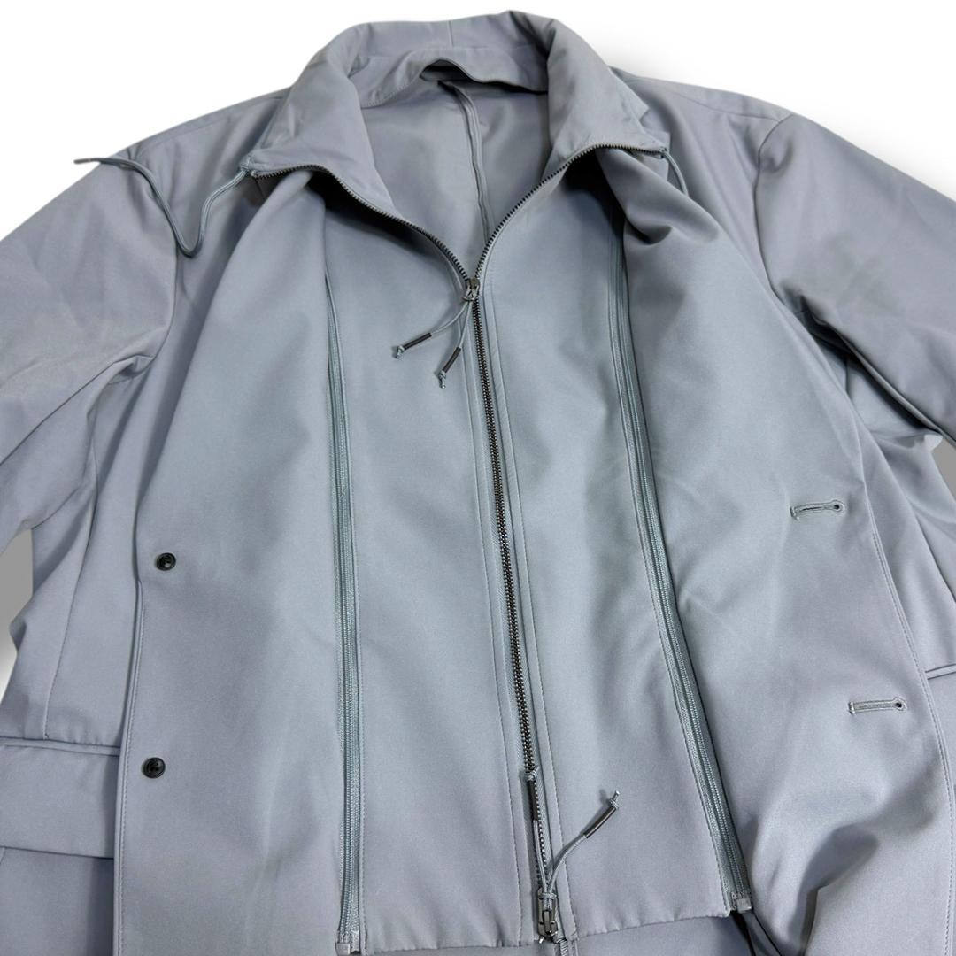 J7020 美品 エンポリオアルマーニ ストレッチレイヤードテーラードジャケット