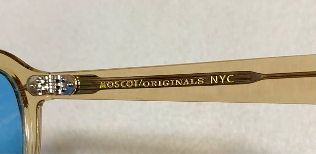 新品 MOSCOT モスコット MOMZA サングラス CINNAMON 黄色