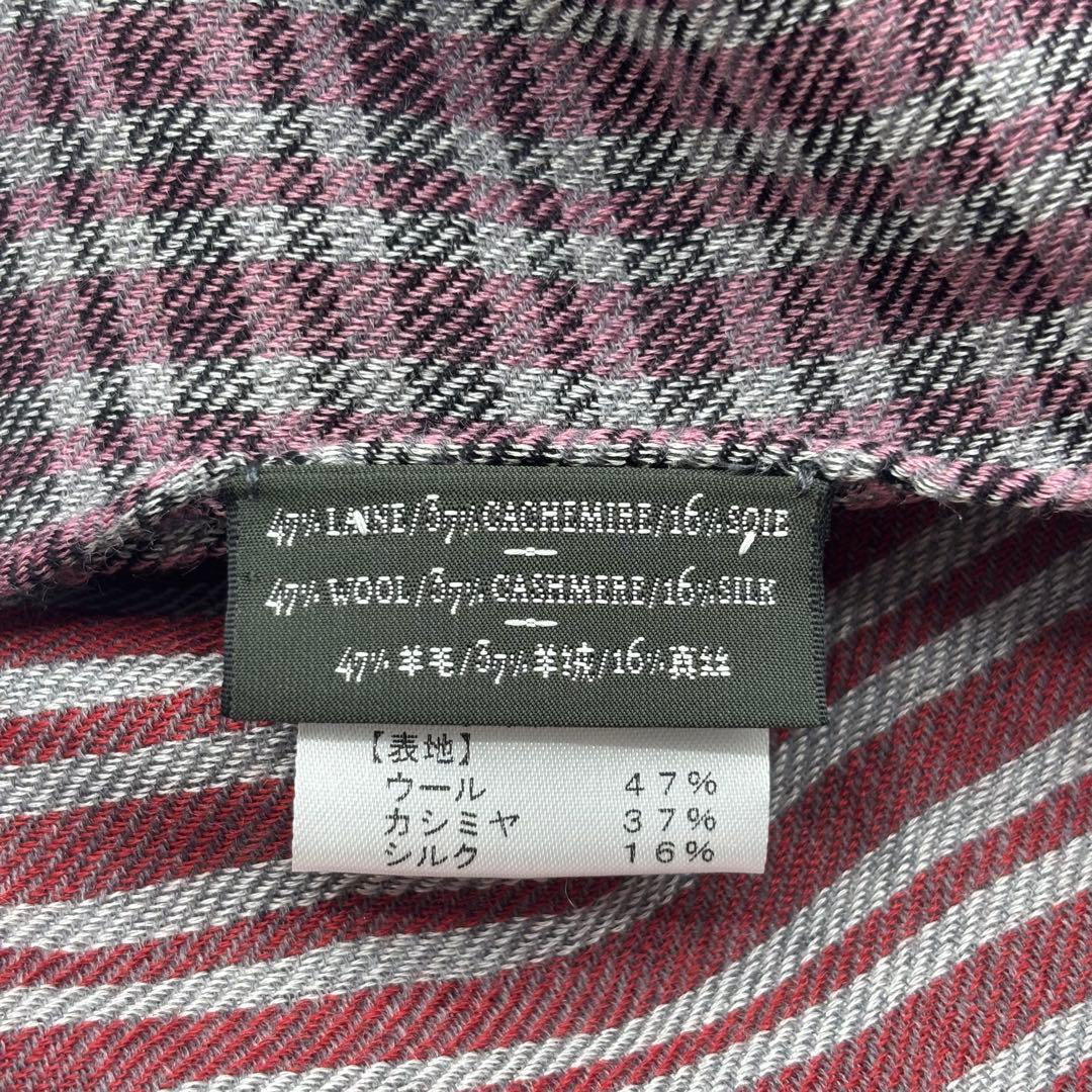 BERLUTI ベルルッティ　ストール　シルク　チェック　ユニセックス　美品