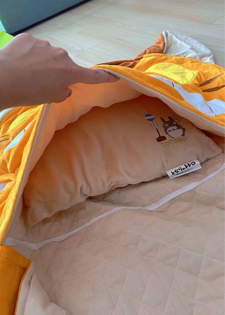 【美品】ねこバス トトロ シュラフ 寝袋 子供 お昼寝布団