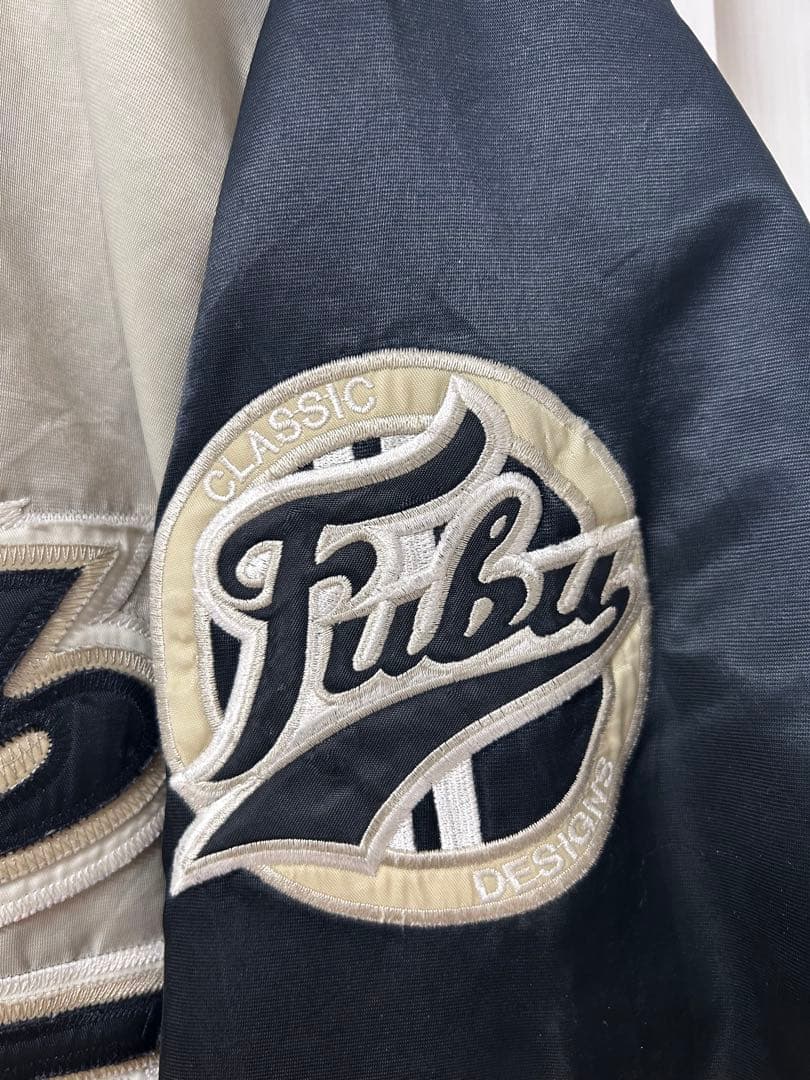 90s FUBU スタジャン　ゴールデンサイズ