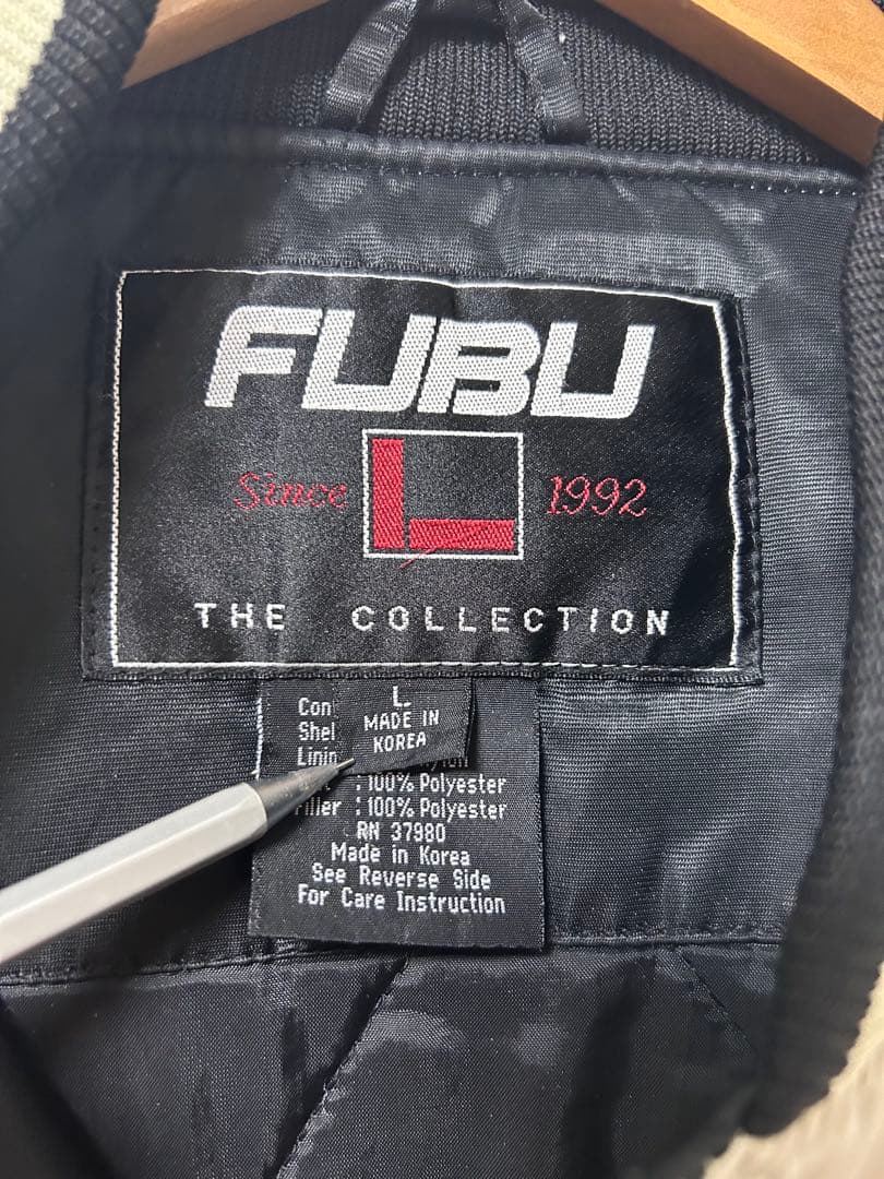 90s FUBU スタジャン　ゴールデンサイズ