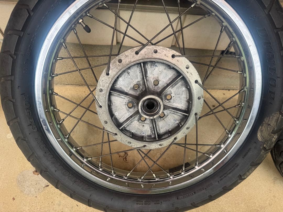 GS400 ザリ　ゴキ　GT300 GSX 純正　スポーク　ホイール　前後